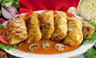 голубцы с грибочками
