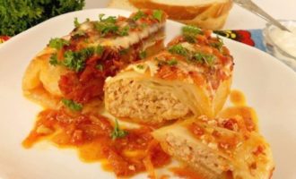 голубцы с куриным фаршем